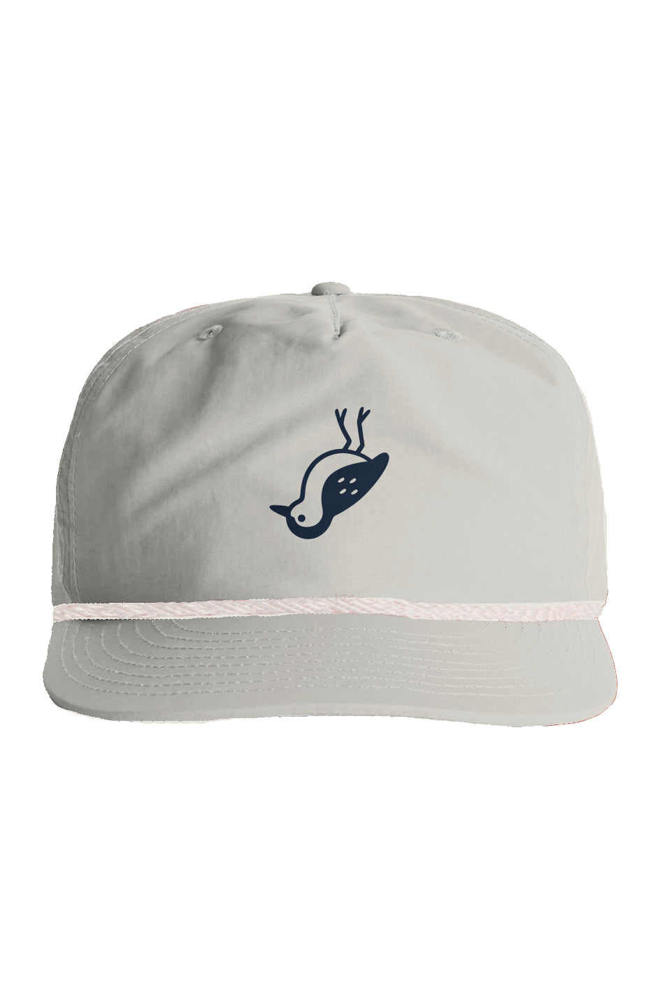 Ecru and white surf rope hat with retro beach design from Free The Beach
